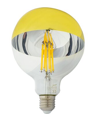 LED žárovka Trixline DECOR MIRROR G125, 12W GOLD