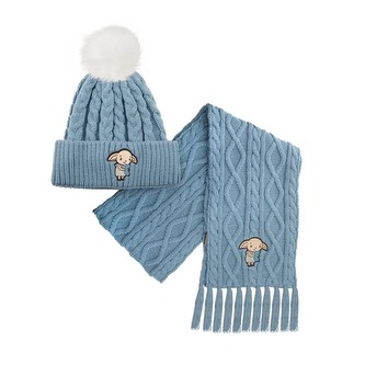 Cinereplicas Set zimní - čepice a šála, modrá Dobby, Harry Potter