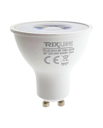 LED žárovka Trixline 8W GU10 700lm neutrální bílá