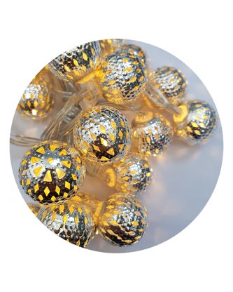 TR 308 Vánoční řetěz Marocké koule 20LED 2,5 m 2700K teplá bílá Trixline