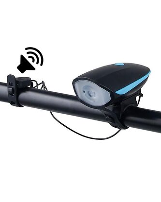 LED nabíjecí cyklo svítilna přední s klaksonem TRIXLINE TR 323