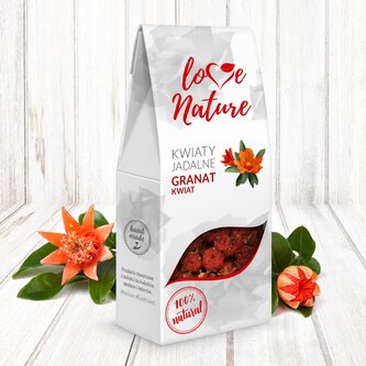 Jedlé květy granatové jablko 10g 100% přírodní - Love Natur