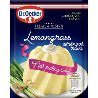 Dr. Oetker Premium puding Lemongrass citronová tráva (40 g)