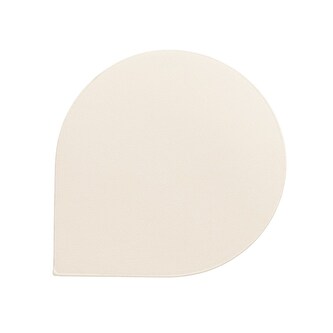 KELA Podtácek EDEL PU kůže sada 4ks světle bílá 10,0x10,0x0,17cm KL-12669