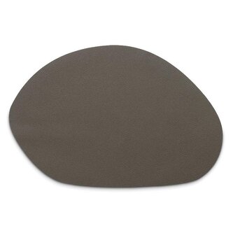 KELA Prostírání Stone PU kůže tmavě šedá 45,0x30,0x0,2cm KL-12652