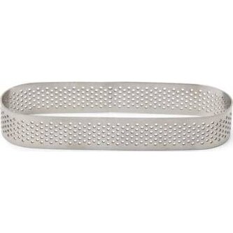 Perforovaná forma oval na tartaletky 13x4cm - Patisse
