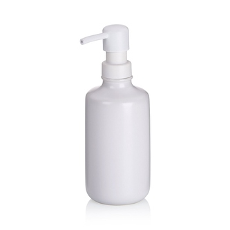 KELA Dávkovač mýdla Leonie keramický bílý 20,0cm 7,5cm 300,0ml KL-23696