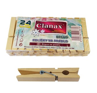 Dřevěné kolíčky 24ks "A"