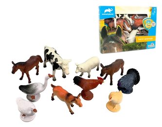 Zwierzęta wiejskie 10szt Animal Planet