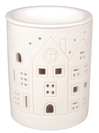 Aromalampa porcelánová domky 10,5 x 13,5 cm