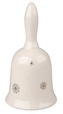 Zvonek se zlatým dekorem porcelánový 6 x 12 cm