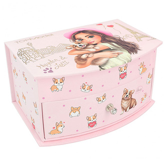 Šperkovnice Top Model, Růžová, Hayden a Lotti, se zrcátkem | 0412280_A