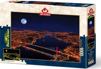 ART PUZZLE Svítící puzzle Tři mosty, Bospor 1000 dílků