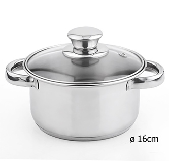 Hrnec nerez 16cm s poklicí