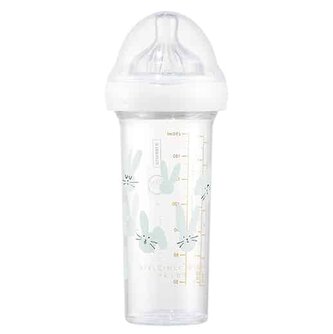 DOJČENSKÁ FĽAŠA LE BIBERON FRANCAIS STELLA MCCARTNEY KIDS RABBIT GREEN, 210 ML, 0+m