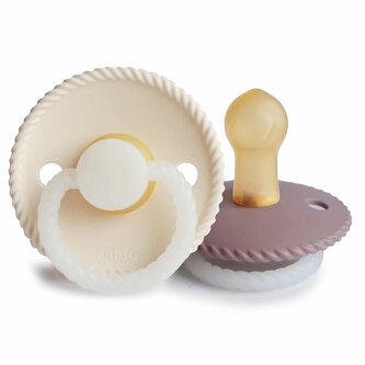 DVOJBALENIE CUMLÍKOV FRIGG ROPE NIGHT TWILIGHT MAUVE/ CREAM, 0-6M, KAUČUK