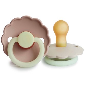 CUMLÍKY FRIGG DAISY NIGHT BLUSH/ CREAM, 0-6M, KAUČUK