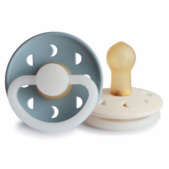 DVOJBALENIE CUMLÍKOV FRIGG MOON PHASE NIGHT STONE BLUE/ CREAM, 0-6M, KAUČUK
