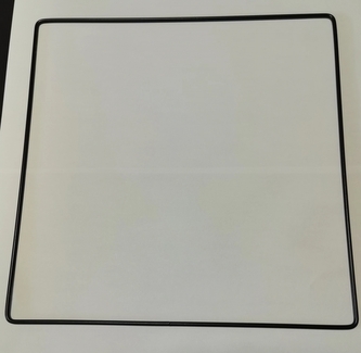 Kovový dekorační rám antracit 20 cm