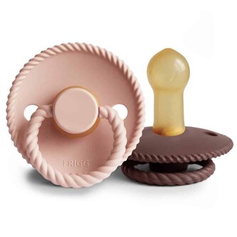 DVOJBALENIE CUMLÍKOV FRIGG ROPE BLUSH/ COCOA, 6-18M, KAUČUK