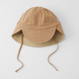 OBOJSTRANNÝ KLOBÚČIK UPF50+ CLOBY PEANUT BROWN/ SANDY BEACH 6-12M
