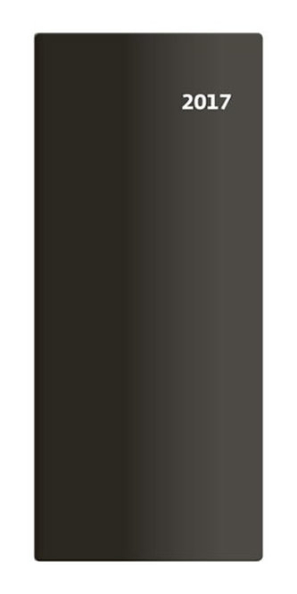 Diář 2017 - Torino/kapesní/měsíční/černá
