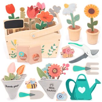 UMU® Dřevěná zahradní sada pro děti - Pěstování rostlin, Dřevěná hračka