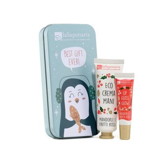 laSaponaria Dárková sada Zimní poklady (2 ks) - Péče o rty a ruce