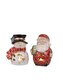 Porcelánové figurky Sněhulák a Santa Claus 12cm BRANDANI