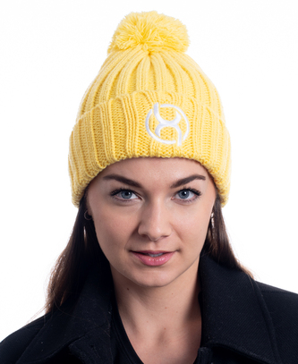 BrainMax zimní čepice, žlutá