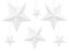 Dekoracja Gwiazdy biały 6szt