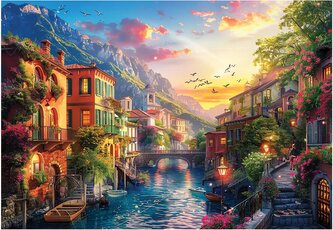 ANATOLIAN Puzzle Středomořské městečko 2000 dílků