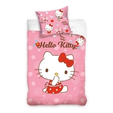 Carbotex Povlečení bavlna do postýlky Hello Kitty Malá Mlsalka 100x135, 40x60 cm