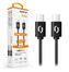 Datový kabel ALIGATOR POWER 65W, USB-C/USB-C 3A, 2,5m černý