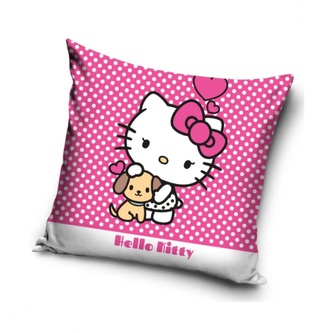 Carbotex Povlak na polštářek Hello Kitty Puppie 40x40 cm
