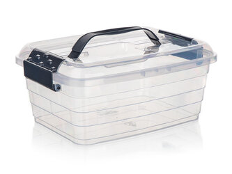 box úložný VILARD 5l,29x22x13cm,víko,klip,madlo,PH KOUŘ/TRA