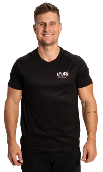 Běžecké triko BrainMax LAUF pánské, černé