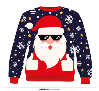 Vánoční dámský svetr se Santou M 38/40