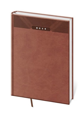 Diář 2017 - Print/týdenní A5 anglická červená