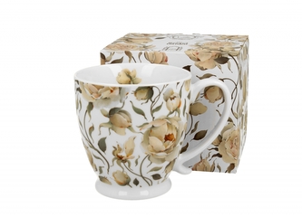 Porcelánový hrnek English Roses WHITE 510 ml v krabičce