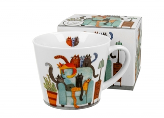 Porcelánový hrnek Kočičí svět - The Chair 600 ml v dárkové krabičce