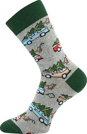 Lonka® ponožky Damer auta 39-42 (26-28) 3 páry