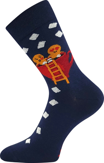 Lonka® ponožky Damer perníčky 39-42 (26-28) 3 páry