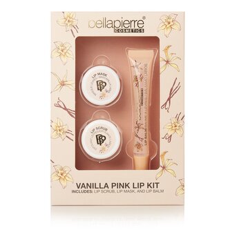 Bellápierre Set péče o rty Lip Care Kit Vanilla Pink 3ks Bellapierre