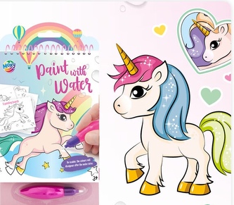 Kouzelné malování vodou - jednorožec