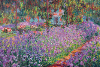 Plakát, Obraz - The Artist's Garden at Giverny, 1900, 91.5 × 61 cm