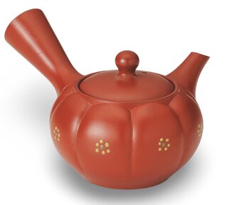 Japonská keramická konvice Kyusu hnědá var. H 320 ml