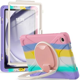 Etui Tech-Protect X-Armor na Samsung Galaxy Tab A9+ 11" X210 / X215 / X216 - różowo-niebieskie