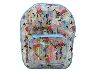 Zestaw kreatywny 44 elementy w plecaku Świnka Peppa