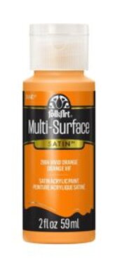 FolkArt Multi-Surface Acrylic Paint - 59 ml různé barvy Multi surface: PURE ORANGE
